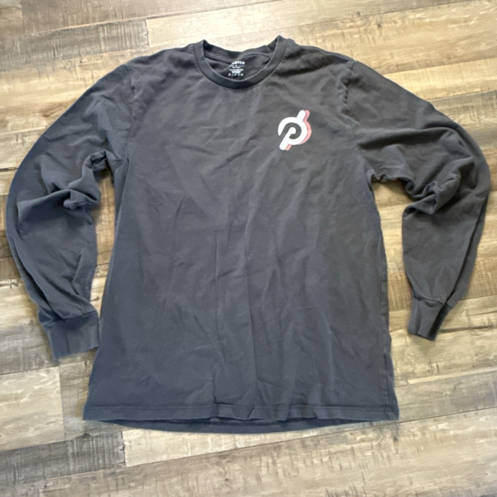 Peloton Long Sleeve Shirt Sz M 100% Cotton Athleisure Gym